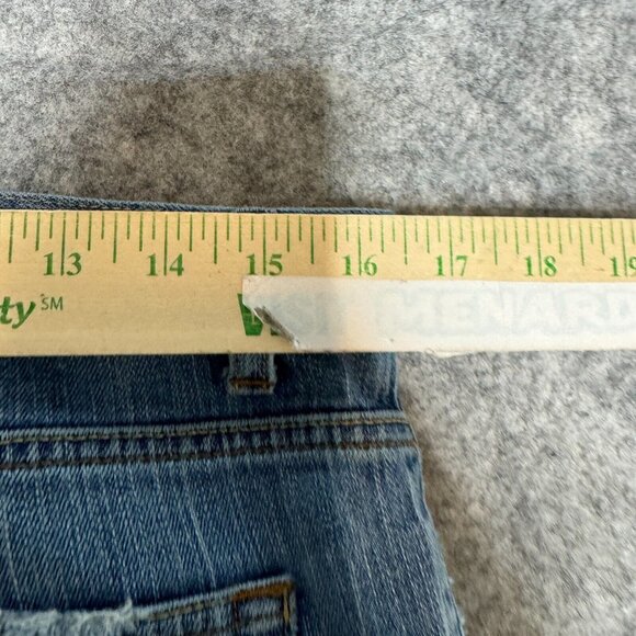 Gap Jeans Womens Size 12 Bootcut Flare Long and Lean Distressed Mid Rise Stretch - Picture 10 of 13